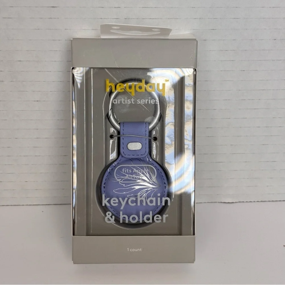 Heyday Artist Series Keychain & Holder for Apple AirTag NEW